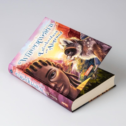 Buchcover und Innenansicht für das Buch: Whisperworld 5: Entscheidung am Abgrund