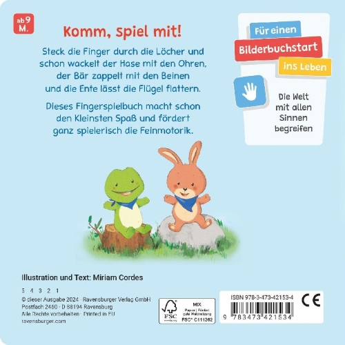 Buchcover und Innenansicht für das Buch: Ohren wackeln, Beine zappeln