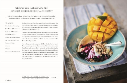 Buchcover und Innenansicht für das Buch: Jamies Superfood für jeden Tag