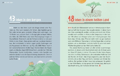 Buchcover und Innenansicht für das Buch: 100 Kinder
