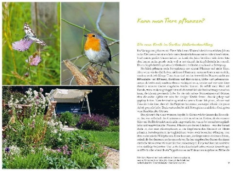 Buchcover und Innenansicht für das Buch: Tiere pflanzen