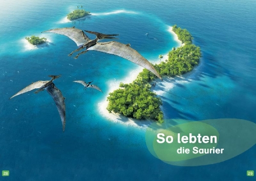 Buchcover und Innenansicht für das Buch: WAS IST WAS Erstes Lesen. Dinosaurier