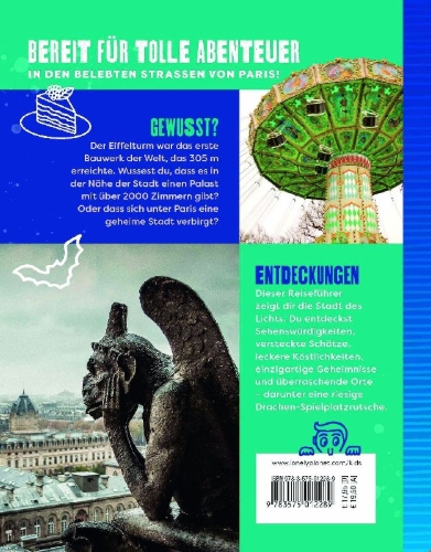 Buchcover und Innenansicht für das Buch: LONELY PLANET Kinderreiseführer Der Cityguide für Kids Paris