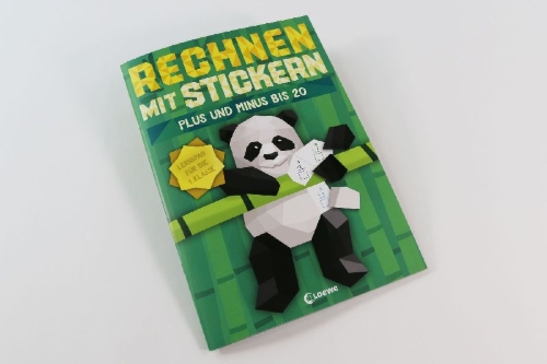 Buchcover und Innenansicht für das Buch: Learn By Stickers