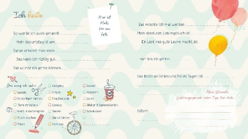 Buchcover und Innenansicht für das Buch: Meine Freundinnen und Freunde Floral