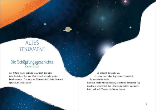 Buchcover und Innenansicht für das Buch: Meine schönste Kinderbibel