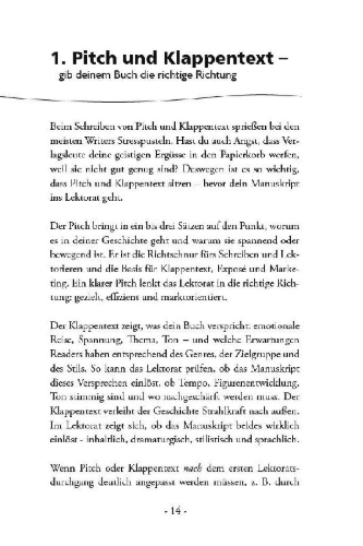 Buchcover und Innenansicht für das Buch: Schreibtipps to go