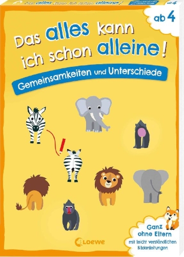 Buchcover und Innenansicht für das Buch: Das alles kann ich schon alleine! Gemeinsamkeiten und Unterschiede