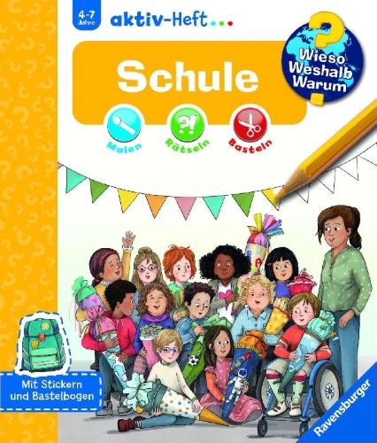 Buchcover und Innenansicht für das Buch: Wieso? Weshalb? Warum? aktiv-Heft - Schule