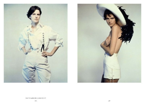 Buchcover und Innenansicht für das Buch: Chanel: The Karl Lagerfeld Campaigns