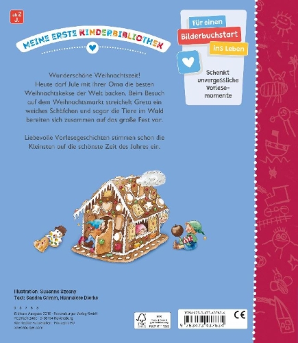 Buchcover und Innenansicht für das Buch: Meine ersten Weihnachts-Geschichten