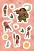 Buchcover und Innenansicht für das Buch: Disney Vaiana 2: Zauberhafter Sticker- und Malspaß
