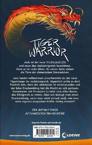 Buchcover und Innenansicht für das Buch: Tiger Warrior - Attack Of The Dragon King