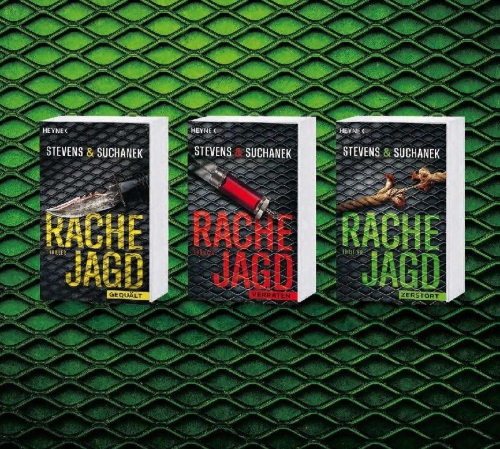 Buchcover und Innenansicht für das Buch: Rachejagd - Zerstört