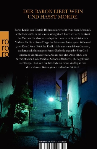 Buchcover und Innenansicht für das Buch: Tod oder Reben