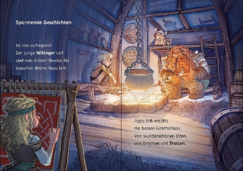 Buchcover und Innenansicht für das Buch: Leselöwen 1. Klasse - Der mutigste Wikinger der Welt