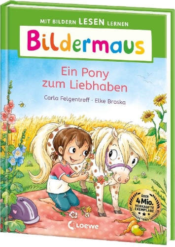 Buchcover und Innenansicht für das Buch: Bildermaus - Ein Pony zum Liebhaben