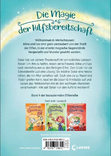 Buchcover und Innenansicht für das Buch: Zauberhafte Elfenmagie (Band 4) - Ein Kästchen voller Wunder