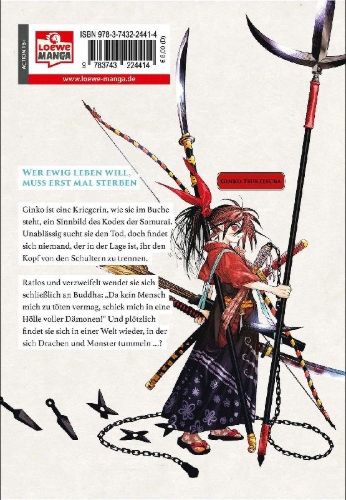 Buchcover und Innenansicht für das Buch: Isekai Samurai
