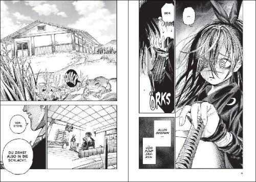 Buchcover und Innenansicht für das Buch: Isekai Samurai