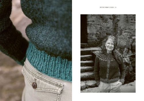 Buchcover und Innenansicht für das Buch: Grand Shetland Adventure Knits