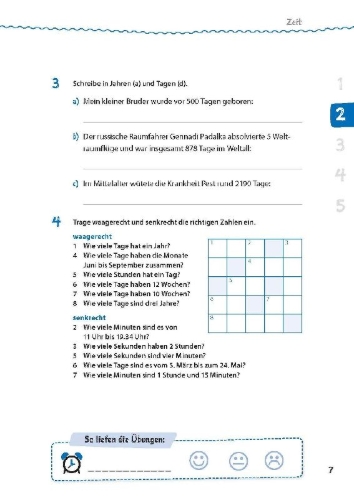 Buchcover und Innenansicht für das Buch: Mathe in 15 Min - Größen und Textaufgaben 5./6. Klasse