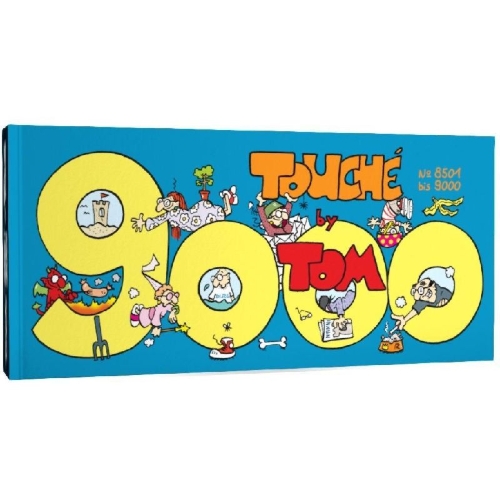 Buchcover und Innenansicht für das Buch: TOM Touché 9000: Comicstrips und Cartoons