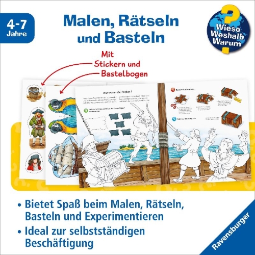 Buchcover und Innenansicht für das Buch: Wieso? Weshalb? Warum? aktiv-Heft: Piraten