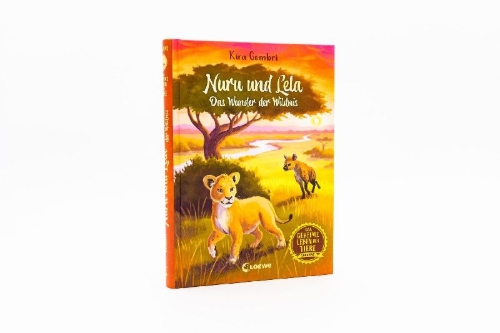 Buchcover und Innenansicht für das Buch: Das geheime Leben der Tiere (Savanne) - Nuru und Lela - Das Wunder der Wildnis