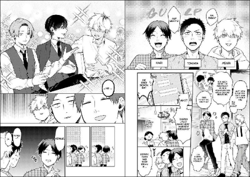 Buchcover und Innenansicht für das Buch: Gokon ni Ittara Onna ga Inakatta Hanashi