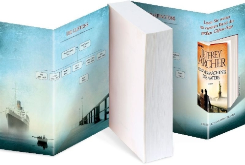 Buchcover und Innenansicht für das Buch: Only Time Will Tell (The Clifton Chronicles 1)