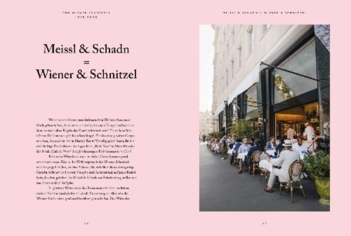 Buchcover und Innenansicht für das Buch: The Wiener Schnitzel Love Book!