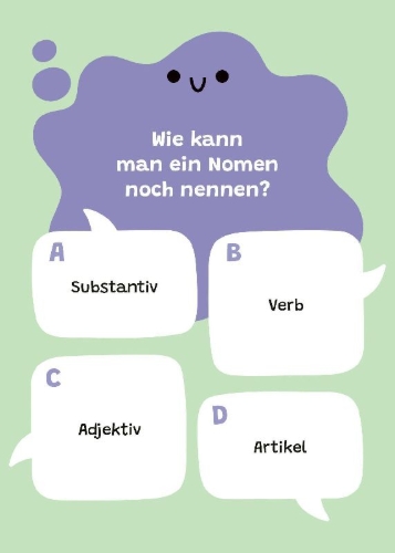 Buchcover und Innenansicht für das Buch: Mini Quiz to go. Ab 9