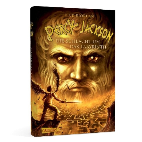 Buchcover und Innenansicht für das Buch: Percy Jackson and the Olympians - The Battle of the Labyrinth