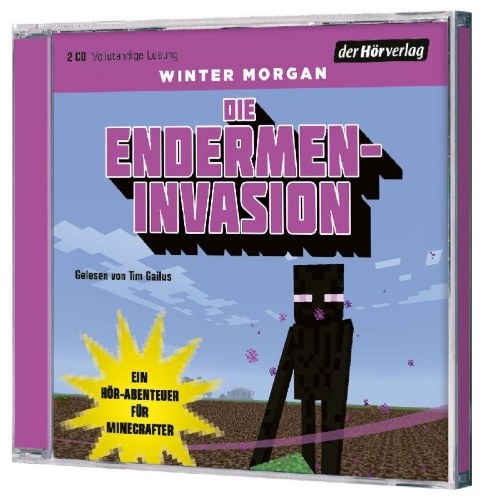 Buchcover und Innenansicht für das Buch: Die Endermen-Invasion