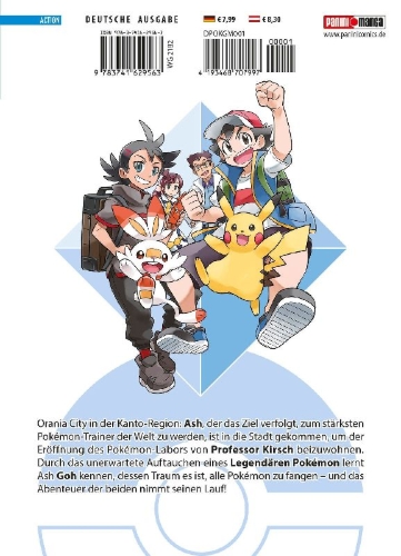 Buchcover und Innenansicht für das Buch: Pokémon Reisen 01