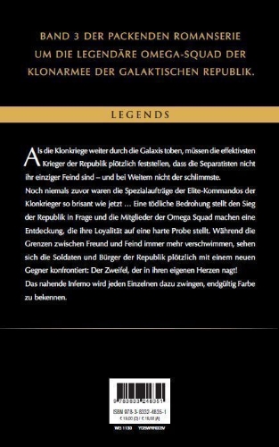 Buchcover und Innenansicht für das Buch: Star Wars: Republic Commando - True Colors