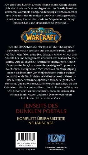 Buchcover und Innenansicht für das Buch: World of Warcraft: Beyond the Dark Portal