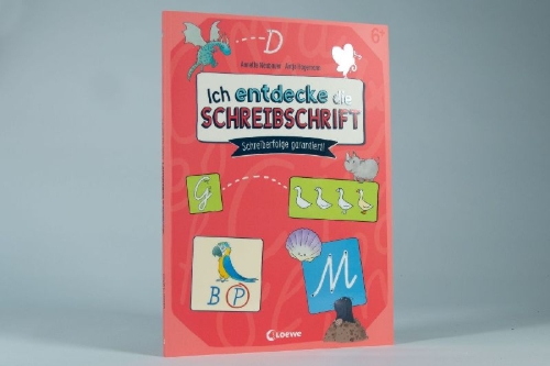 Buchcover und Innenansicht für das Buch: Ich entdecke die Schreibschrift - Schreiberfolge garantiert!