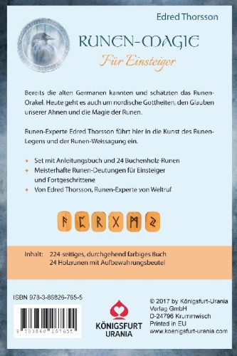 Buchcover und Innenansicht für das Buch: Runen-Magie für Einsteiger