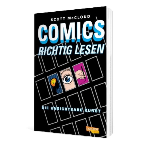 Buchcover und Innenansicht für das Buch: Comics richtig lesen