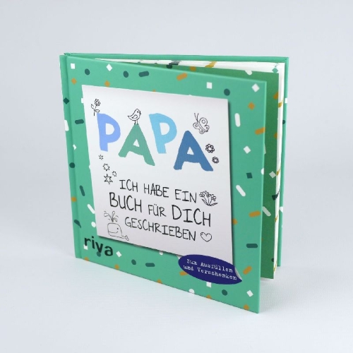 Buchcover und Innenansicht für das Buch: Papa, ich habe ein Buch für dich geschrieben - Version für Kinder