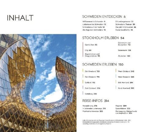 Buchcover und Innenansicht für das Buch: Vis-à-Vis Reiseführer Schweden