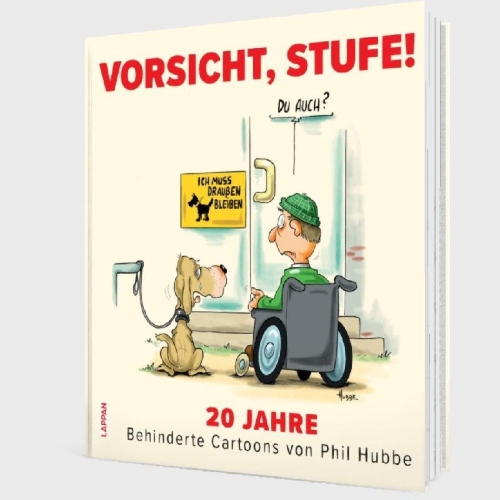 Buchcover und Innenansicht für das Buch: Vorsicht, Stufe!