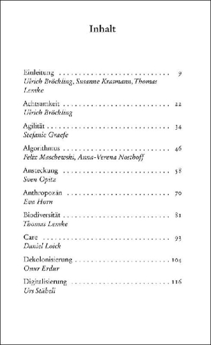 Buchcover und Innenansicht für das Buch: Glossar der Gegenwart 2.0
