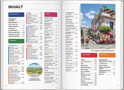 Buchcover und Innenansicht für das Buch: LONELY PLANET Reiseführer Andalusien