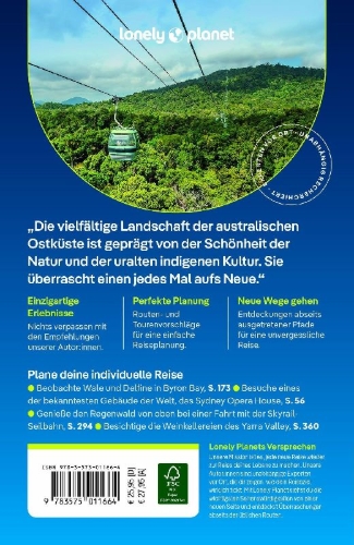 Buchcover und Innenansicht für das Buch: LONELY PLANET Reiseführer Australien Ostküste