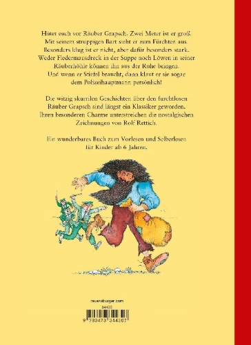 Buchcover und Innenansicht für das Buch: Das große Buch vom Räuber Grapsch. Sonderausgabe