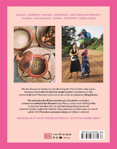 Buchcover und Innenansicht für das Buch: Eating with Africa