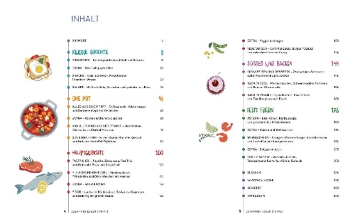 Buchcover und Innenansicht für das Buch: Zusammen essen
